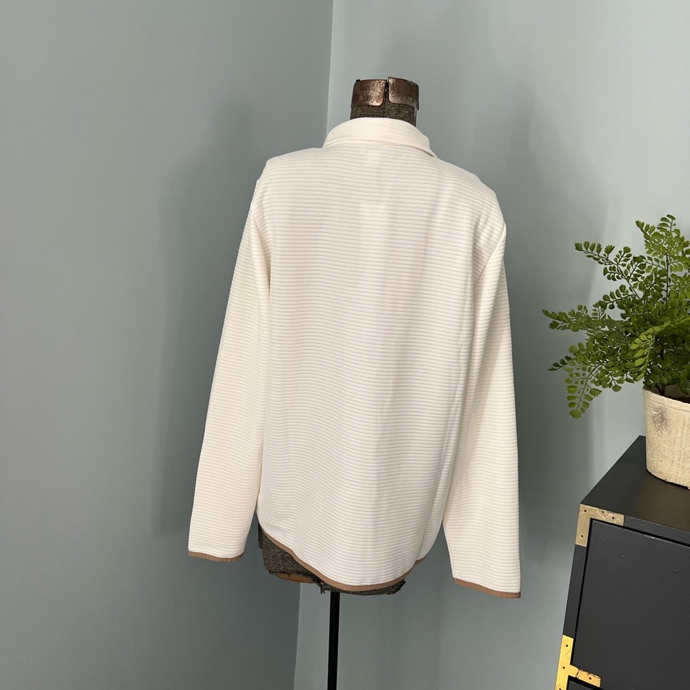 J.Crew White Ribbed Pullover - Picture 4 of 8